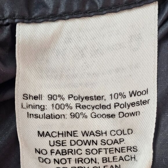 Ibex Women Puffer Jacket Size Small Gray Zip Up Polyester Wool Outdoor Pocket - Picture 12 of 14